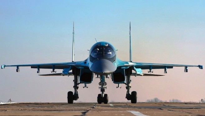 Cường kích Su-34 Nga tham gia chiến dịch quân sự tại Syria