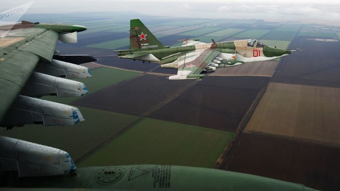Cường kích Su-25 Nga đang hoạt động tích cực trên chiến trường Syria