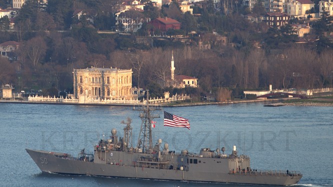 Mỹ liên tục điều chiến hạm vào Biển Đen gửi thông điệp tới Nga