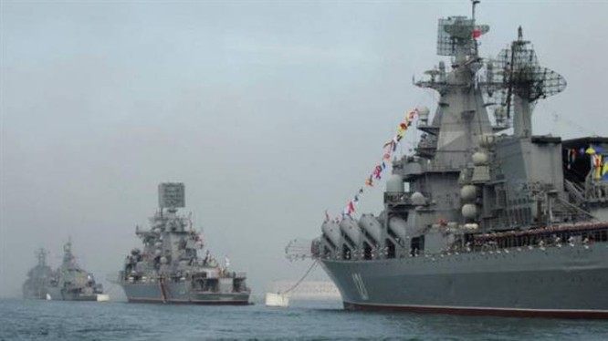 Đội hình chiến hạm Nga tại Syria