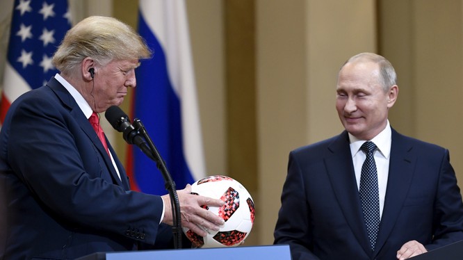 Ông Putin và ông Trump tại thượng đỉnh Helsinki ngày 16/7