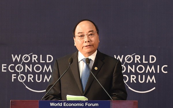 Thủ tướng Nguyễn Xuân Phúc phát biểu khai mạc Diễn đàn Kinh tế thế giới (WEF) về khu vực Mekong tháng 10/2016