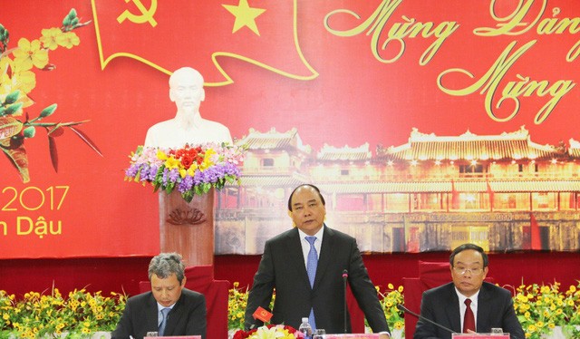 Thủ tướng Nguyễn Xuân Phúc làm việc với tỉnh Thừa Thiên Huế sáng mùng 4 Tết