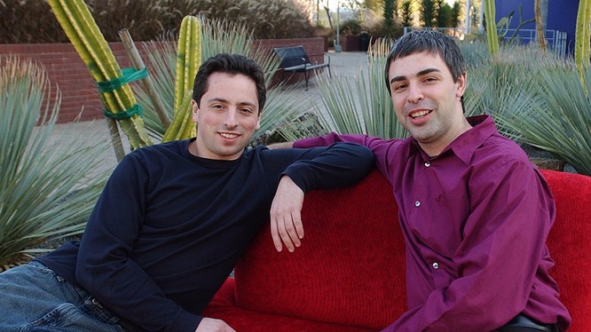 Hai đồng sáng lập Larry Page và Sergey Brin của Google