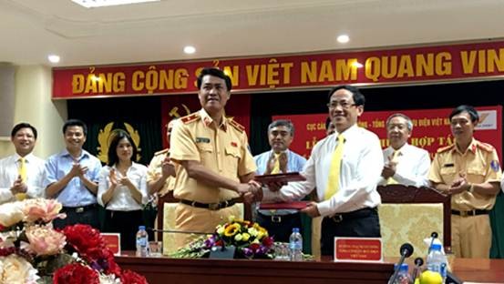 Cục CSGT và Bưu điện Việt Nam thoả thuận hợp tác tại buổi ký kết