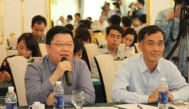 Ông Nguyễn Hưng - Tổng Giám đốc TPBank chia sẻ tại Tọa đàm An toàn thông tin và mối đe dọa tới nền kinh tế do CLB Nhà báo CNTT tổ chức 