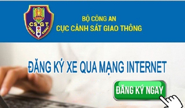 Người dân tại Hà Nội và TP. HCM có thể đăng ký xe qua mạng internet