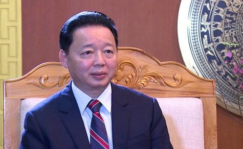 Bộ trưởng Trần Hồng Hà: "Nếu xem nhẹ môi trường, chúng ta sẽ gánh chịu ô nhiễm, cạn kiệt tài nguyên, mắc nợ đời sau". Ảnh: VGP/Thu Cúc 