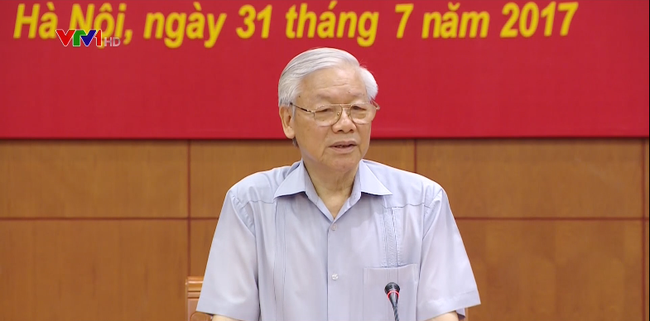 Tổng Bí thư Nguyễn Phú Trọng - Ảnh: VTV