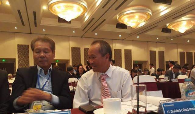 Ông Dương Công Minh tại Đại HĐCĐ thường niên Sacombank năm 2017