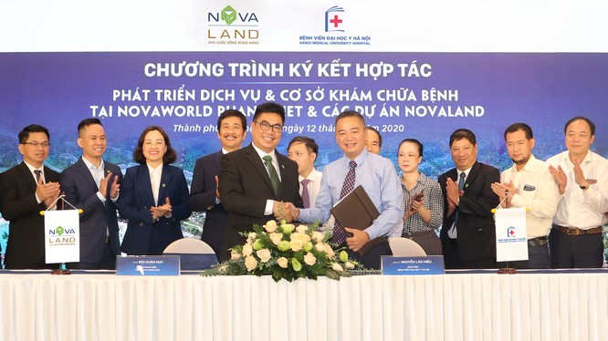 Novaland ký kết hợp tác với bệnh viện Đại học Y Hà Nội phát triển dịch vụ và cơ sở khám chưa bệnh tại NovaWorld Phan Thiet và các Dự án Novaland ngày 12/10/2020