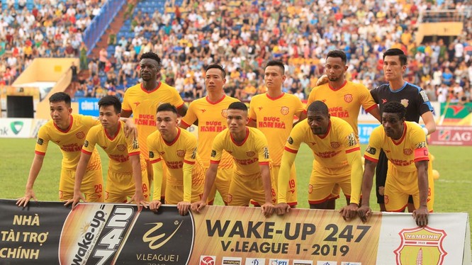Nếu kết thúc V-League 2019 đội bóng thành Nam đứng vào tốp 10 cũng là thành tích không hề tồi (ảnh VPF)