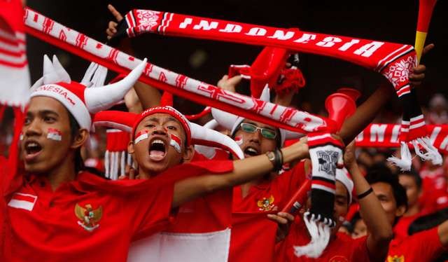 CĐV Indonesia tin rằng kịch bản vòng bảng SEA Games 2017 sẽ được lặp lại. Ảnh MSN.