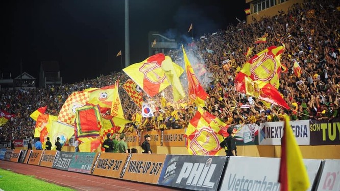 Nếu được tổ chức bán vé, CLB Nam Định sẽ thu được không ít hơn 1,5 tỷ đồng tiền vé trận đấu này. Ảnh NĐFC