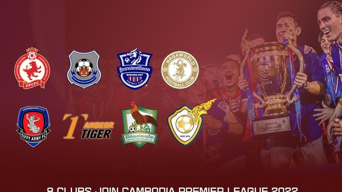 Cambodia Premier League sẽ bắt đầu vào ngày 5 tháng 3 năm 2022, với 8 câu lạc bộ . Ảnh AFC