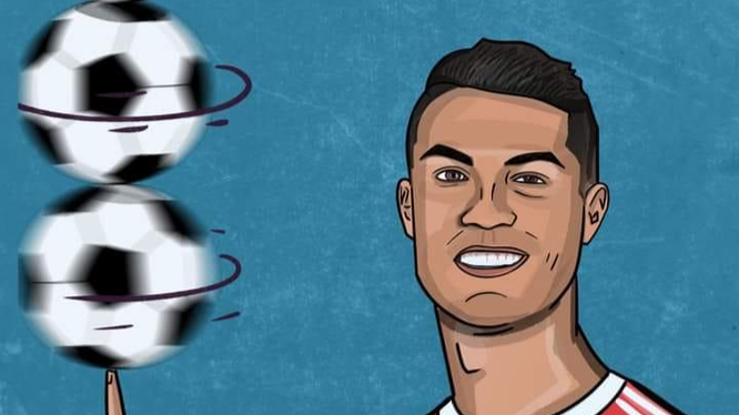 Ronaldo,, trở thành cầu thủ ghi nhiều bàn thắng nhất lịch sử FIFA với tổng cộng 807 bàn. Ảnh AT