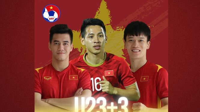 Đỗ Hùng Dũng, Nguyễn Hoàng Đức và Nguyễn Tiến Linh được bổ sung cho U23 Việt Nam tham dự SEA Games 31. Ảnh VFF