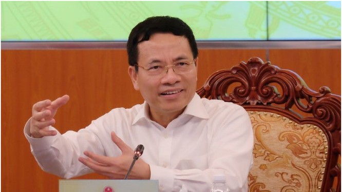 Bộ trưởng Nguyễn Mạnh Hùng phát biểu tại Hội nghị. Ảnh MIC.