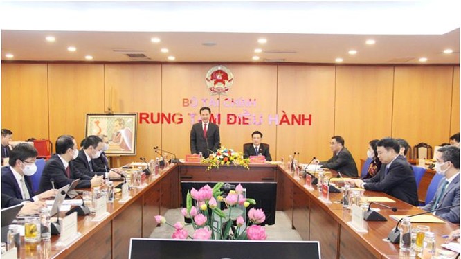 Bộ trưởng Bộ TT&TT Nguyễn Mạnh Hùng phát biểu tại Lễ ký kết. Ảnh Mic