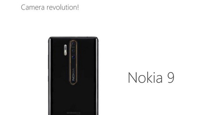 Hình ảnh bộ ba camera trên Nokia 9 (Ảnh: Phone Area)