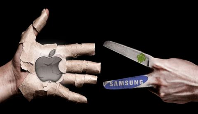 Cuộc chiến không hồi kết giữa Apple và Samsung (ảnh: CNET)