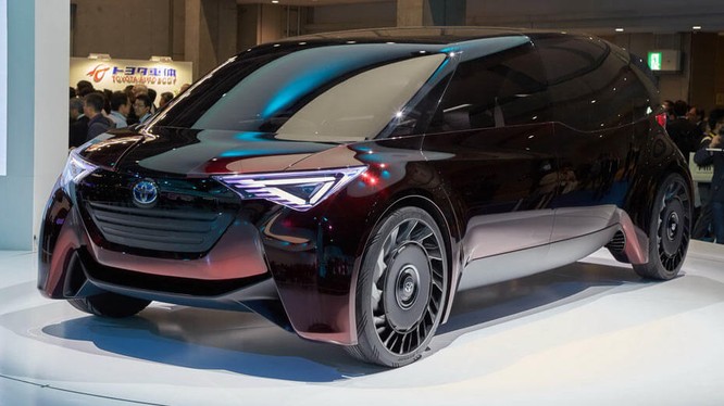 Một chiếc concept của Toyota được phát triển để sử dụng nhiên liệu hydro được trưng bày tại triển lãm Tokyo Motor Show 2017