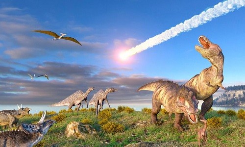 Thiên thạch mang iridi tới Trái Đất khiến khủng long tuyệt chủng cách đây 66 triệu năm. Ảnh: Science Photo Library.