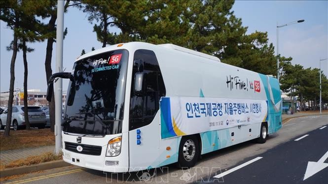  Xe buýt tự lái tại Seoul, Hàn Quốc. Ảnh minh họa: YONHAP/TTXVN