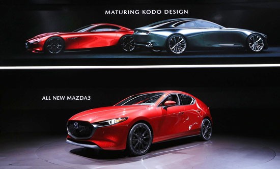 Xe điện đầu tay của Mazda sẽ được thiết kế dựa trên Mazda3. 