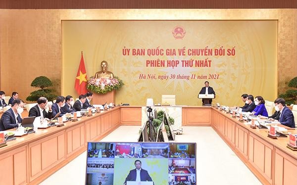 Thủ tướng Phạm Minh Chính chủ trì phiên họp thứ nhất Uỷ ban Quốc gia về Chuyển đổi số