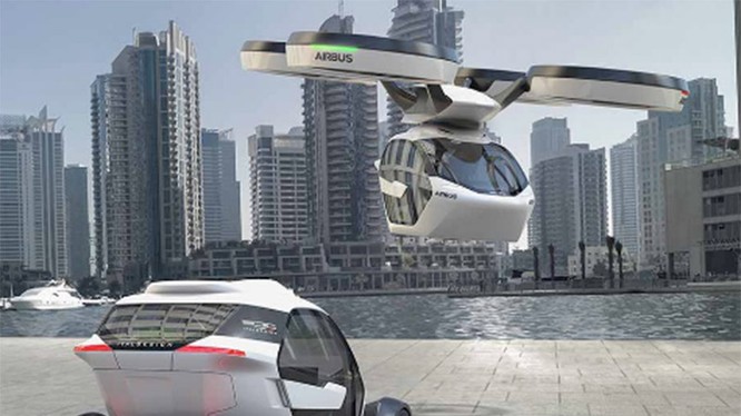 mô hinh taxi vận chuyển bằng drone của Airbus