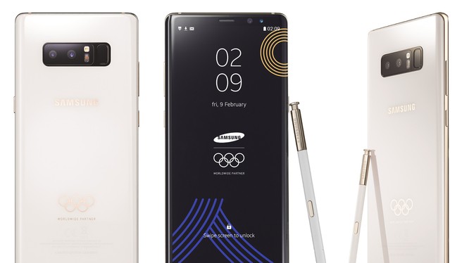 Galaxy Note 8 phiên bản Olympic (ảnh: Engadget)