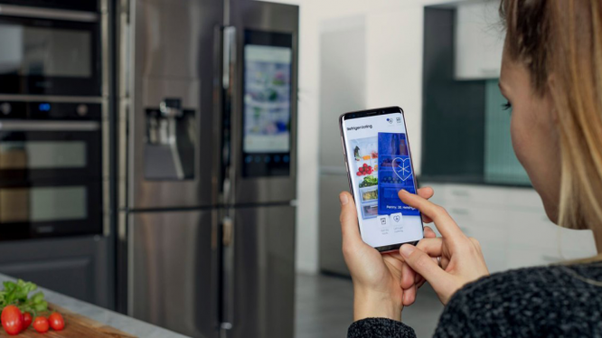 người độc thân có thể hẹn hò qua tủ lạnh (ảnh: Samsung)