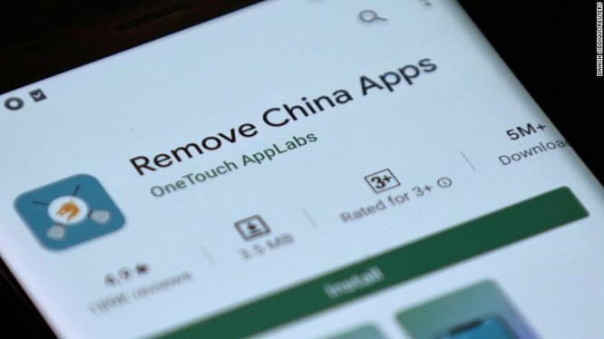 ứng dụng xóa app Trung Quốc (ảnh CNN)