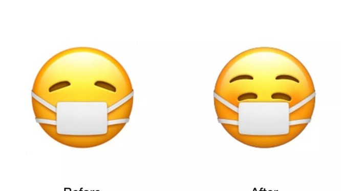 Biểu tượng cảm xúc trước đây và hiện tại mà Apple vừa cập nhật (ảnh: The Verge)