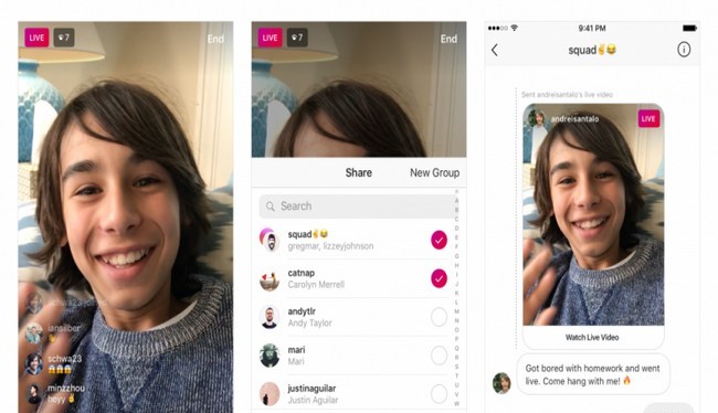 Instagram đã thêm một tính năng mới cho phép người dùng gửi video trực tiếp trong tin nhắn trực tiếp (ảnh Instagram)
