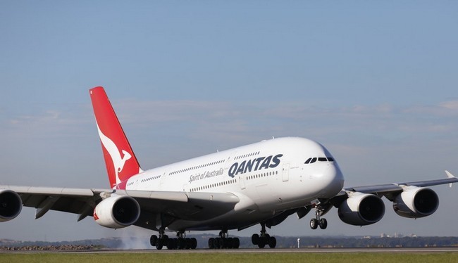 Chiếc Airbus A380 của hãng Qantas (Ảnh Qantas)