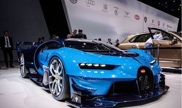 Siêu xe Bugatti có khả năng tự biến đổi thành nhiều màu khác nhau.