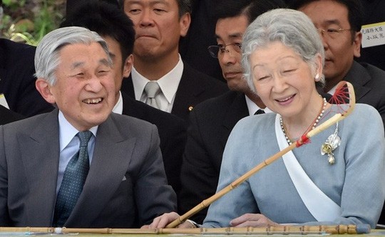 Nhật hoàng Akihito và Hoàng hậu Michiko- (Ảnh: AFP).
