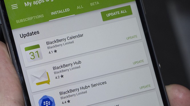 Ứng dụng BlackBerry Hub+ dành cho các thiết bị Android- (Ảnh: CRACKBERRY).