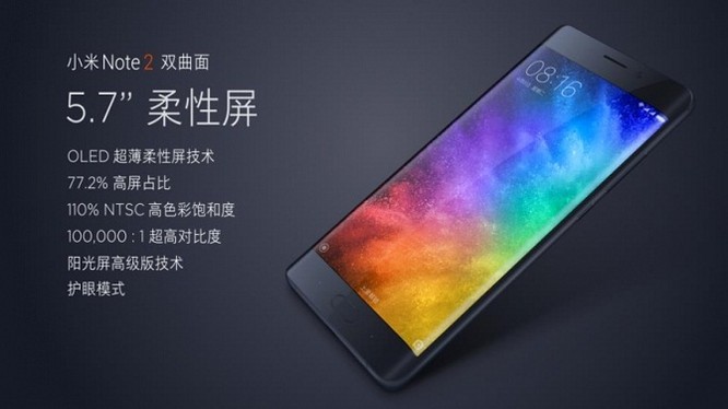 Các thông số của Xiaomi Mi Note 2 