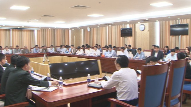 Thanh tra Bộ Kế hoạch đầu tư đã có buổi làm việc với UBND tỉnh Nghệ An- (Ảnh: Truyền hình Nghệ An).