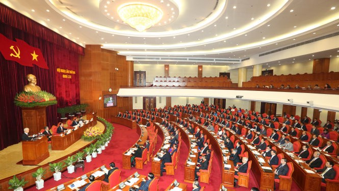 Toàn cảnh phiên khai mạc Hội nghị Ban Chấp hành Trung ương Đảng Cộng sản Việt Nam lần thứ hai, khóa XII - Ảnh: TTXVN.