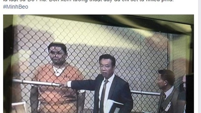 Minh Béo lần đầu xuất hiện sau 3 tuần bị giam giữ - Ảnh chụp màn hình trang Facebook của Phobolsatv