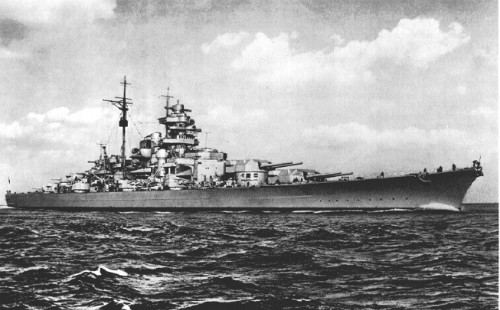 Thiết giáp hạm Bismarck của phát xít Đức. Ảnh: Greatmilitarybattles