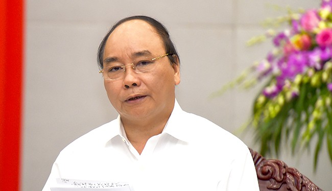 Thủ tướng Nguyễn Xuân Phúc cho biết, trong phiên họp này, Chính phủ sẽ thảo luận về công tác xây dựng thể chế, văn bản quy định chi tiết thi hành các luật và các giải pháp phát triển kinh tế-xã hội. Ảnh: VGP/Quang Hiếu
