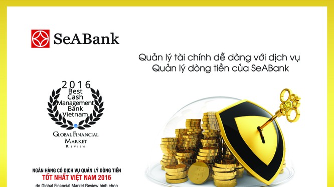 SeABank được GFM bình chọn là “Ngân hàng có dịch vụ Quản lý dòng tiền tốt nhất Việt Nam 2016”.