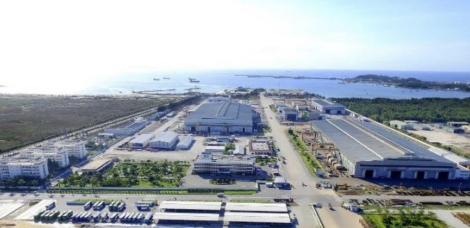 Nhà máy công nghiệp nặng Doosan Vina tại Dung Quất. (Ảnh: Internet)