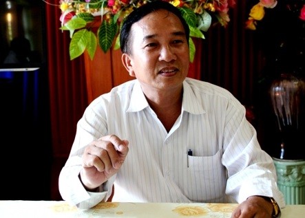Chủ tịch UBND huyện Lý Sơn, ông Nguyễn Thanh. (Ảnh: Dân trí)