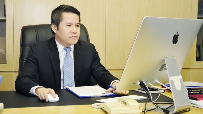 Quyền Tổng Giám đốc Tổng công ty Hàng Hải Việt Nam, ông Nguyễn Cảnh Tĩnh. (Ảnh: Vinalines)